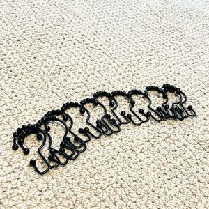 Black Metal Curtain Rings